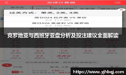 克罗地亚与西班牙亚盘分析及投注建议全面解读